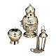 Censer and boat in nickel-plated brass s1