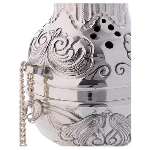 Thurible  and boat in silver plated 2