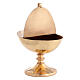 Censer and boat in polished  golden brass s6