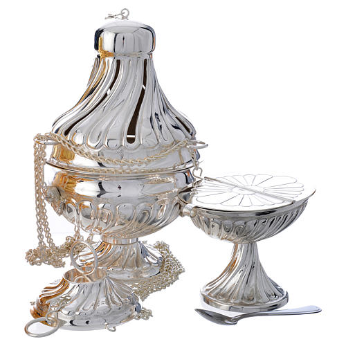Censer and boat gold or silver plated 2