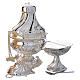 Censer and boat gold or silver plated s2