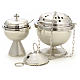 Censer and boat in nickel plated brass s1