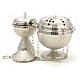Censer and boat in nickel plated brass s2