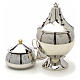 Censer and boat nickel plated brass s2