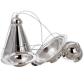 Weihrauchfass und Schiffchen versilberten Messing s8