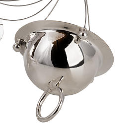 Cone shaped thurible and boat with steel chains s3