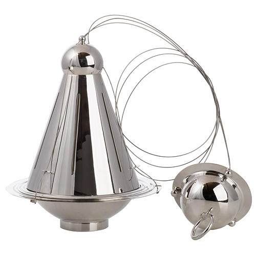 Cone shaped thurible and boat with steel chains 5