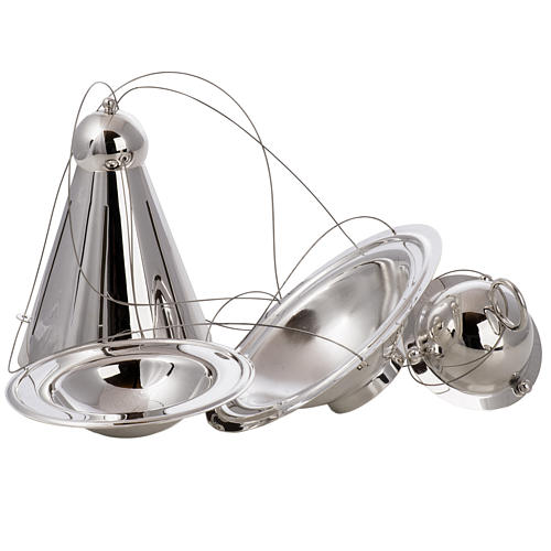 Cone shaped thurible and boat with steel chains 8