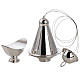 Cone shaped thurible and boat with steel chains s2
