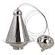 Cone shaped thurible and boat with steel chains s5