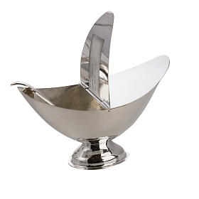 Cone shaped thurible and boat with steel chains s7