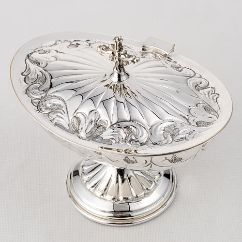 Salvadanaio In Metallo Placcato Argento A Forma Di Nave Pirata - Idea Regalo Per Battesimo O Compleanno - Altezza 13 Cm
