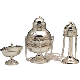 Thurible and Boat in 800 silver