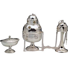 Thurible and Boat made of silver 800