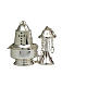 Thurible and Boat in silver 800, modern style s1