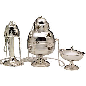 Thurible and Boat in silver 800