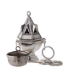 Thurible and boat set by Molina in silver copper