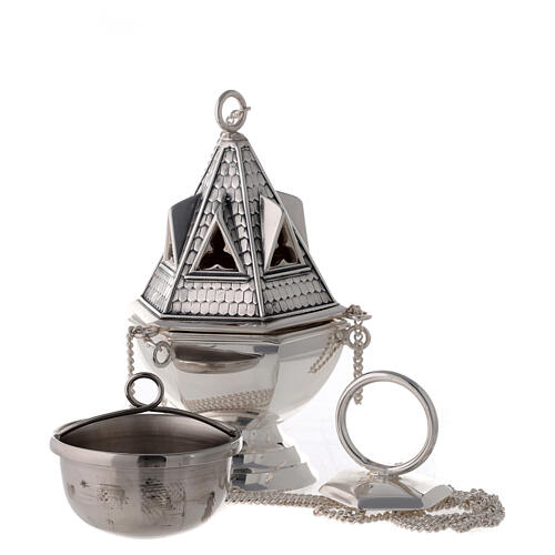 Thurible and boat set by Molina in silver copper 2