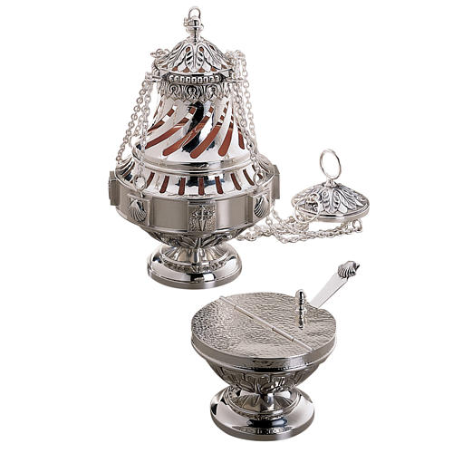 Thurible and boat set by Molina in silver brass 1