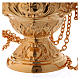 Thurible and boat by Molina, golden brass s7