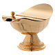 Thurible and boat by Molina, golden brass s9