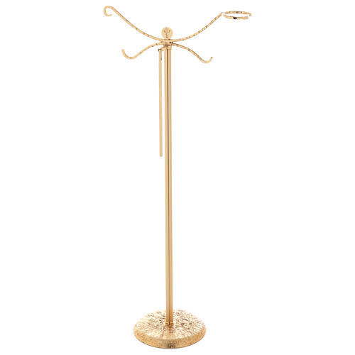 Thurible holder in cast brass measuring 118cm 1