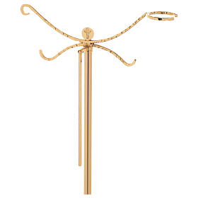 Thurible stand in cast brass measuring 118cm