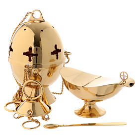 Molina thurible and boat in brass