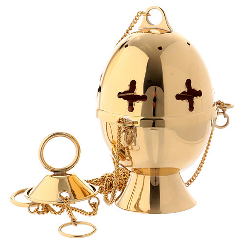 Molina thurible and boat in brass 2
