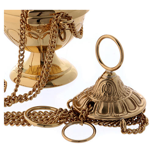 Molina thurible and boat in brass 6
