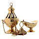 Molina thurible and boat in brass s1