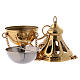 Molina thurible and boat in brass s5