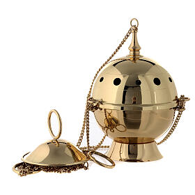 Molina thurible and boat set in brass