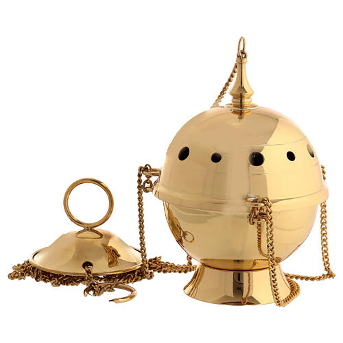 Molina thurible and boat set in brass 3