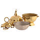 Molina thurible and boat set in brass s4