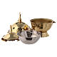 Molina thurible and boat set in brass s7