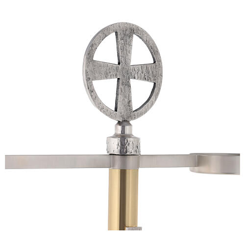 Molina thurible holder in golden brass, 122cm 7