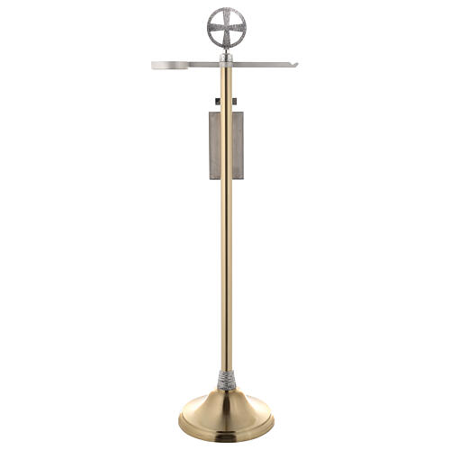 Molina thurible holder in golden brass, 122cm 13