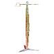 Thurible holder in two tone cast brass measuring 108cm s1