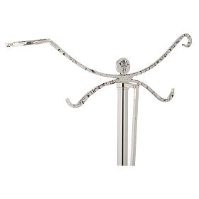 Thurible holder in silver cast brass 118cm