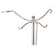 Thurible holder in silver cast brass 118cm s6
