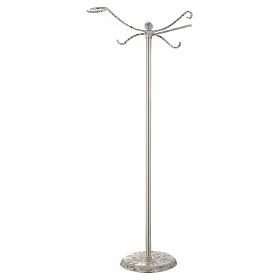 Thurible stand in silver cast brass 118cm