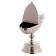 Thurible and boat with spoon in nickel-plated brass s6