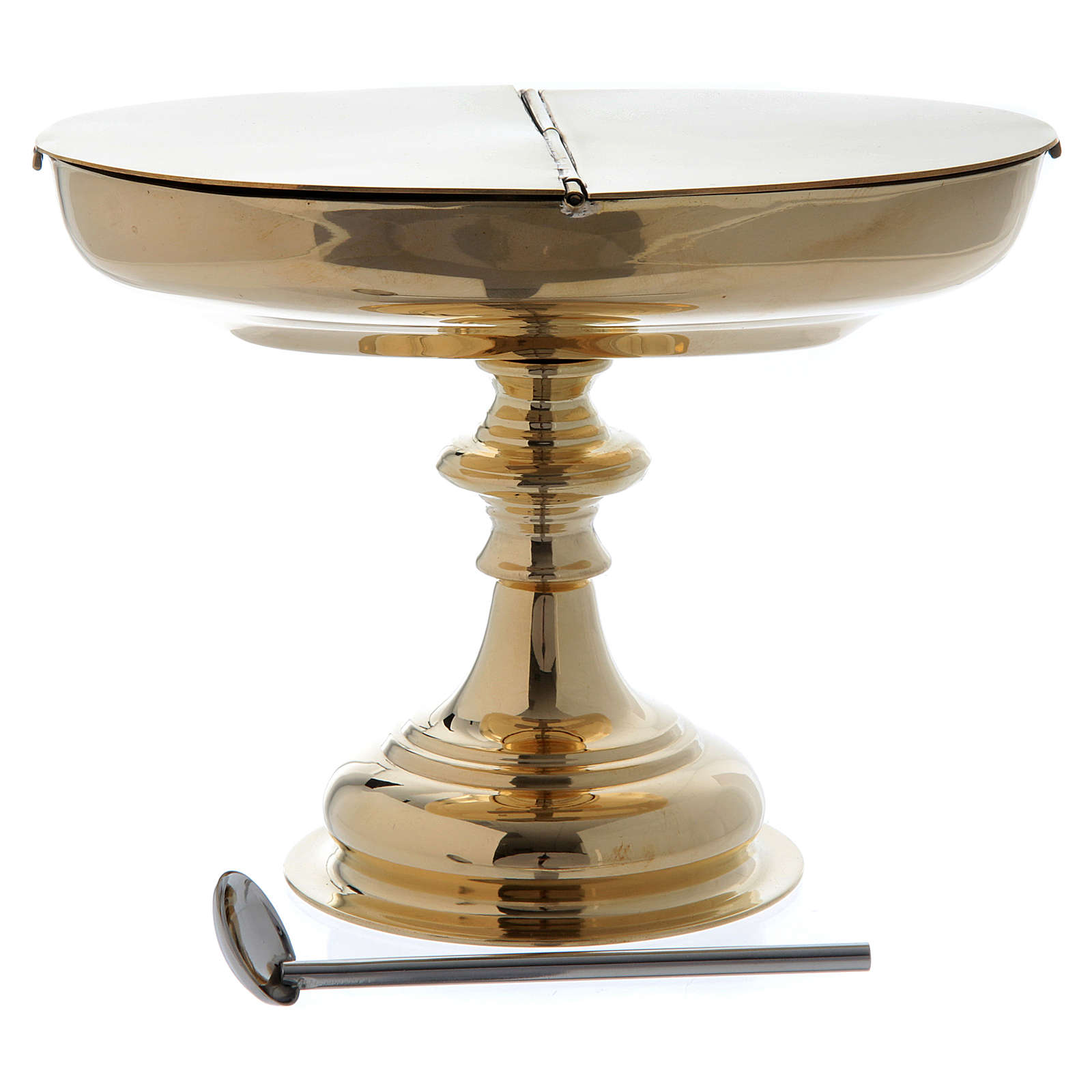 Incense set censer and boat with spoon in brass online sales on