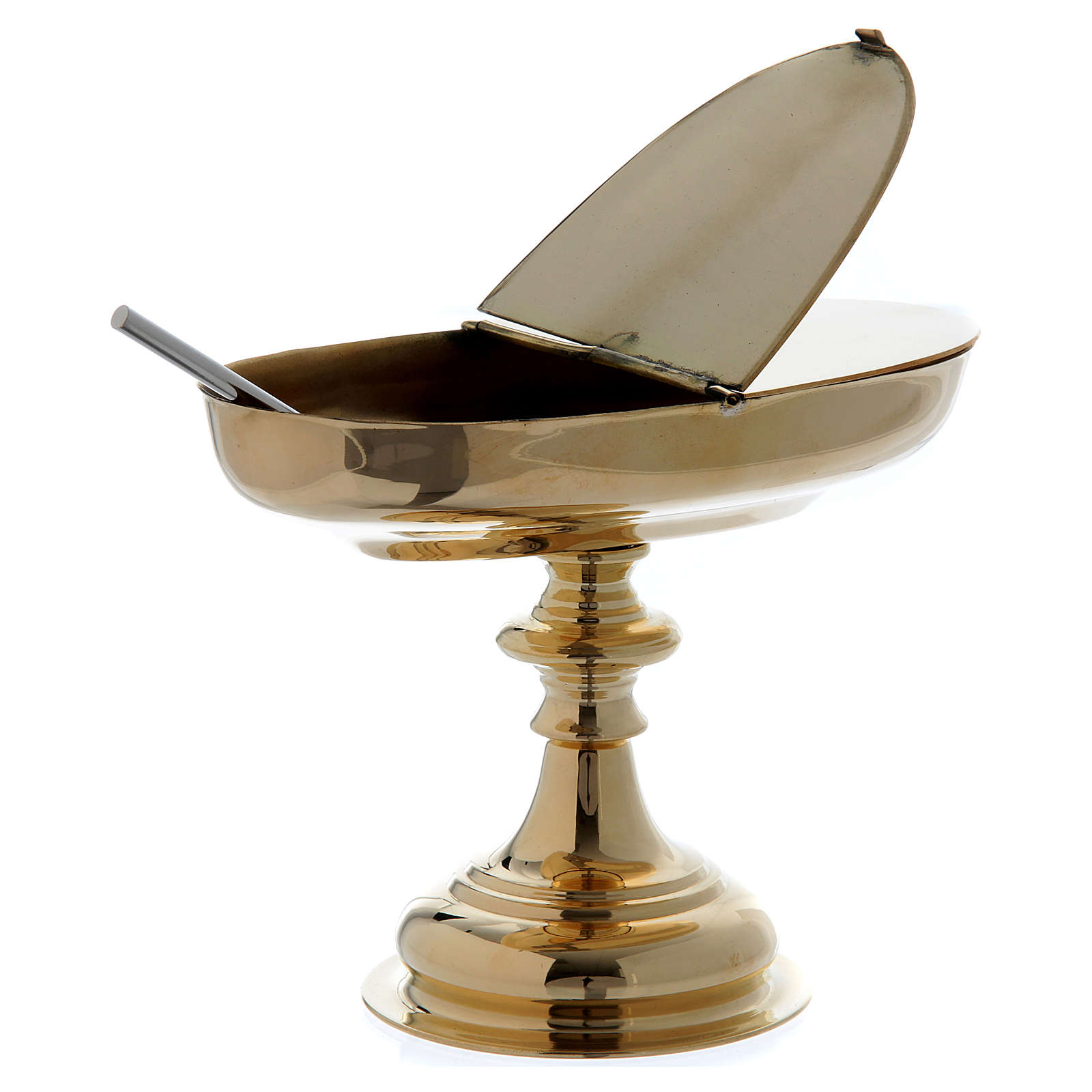Incense set censer and boat with spoon in brass online sales on