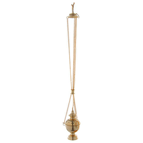 Boat thurible set with brass spoon and censer  7