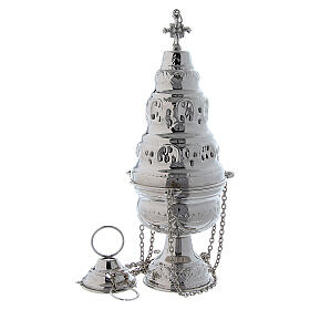 Nickel thurible and boat classic style with spoon
