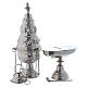 Nickel thurible and boat classic style with spoon s1