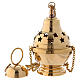 Gold plated brass thurible with stars 6 1/4 in s1