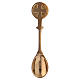 Spoon for incense in golden brass 10 cm s1